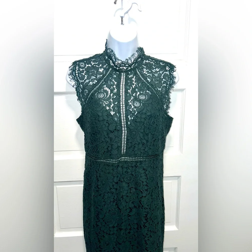 Bardot Dark Green Lace Midi Dress NWT✨ - Picture 3 of 17